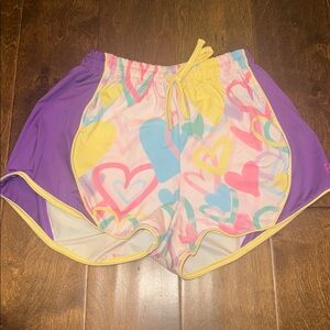NWOT Set Active Annie Short - Colorful Heart - 13/14